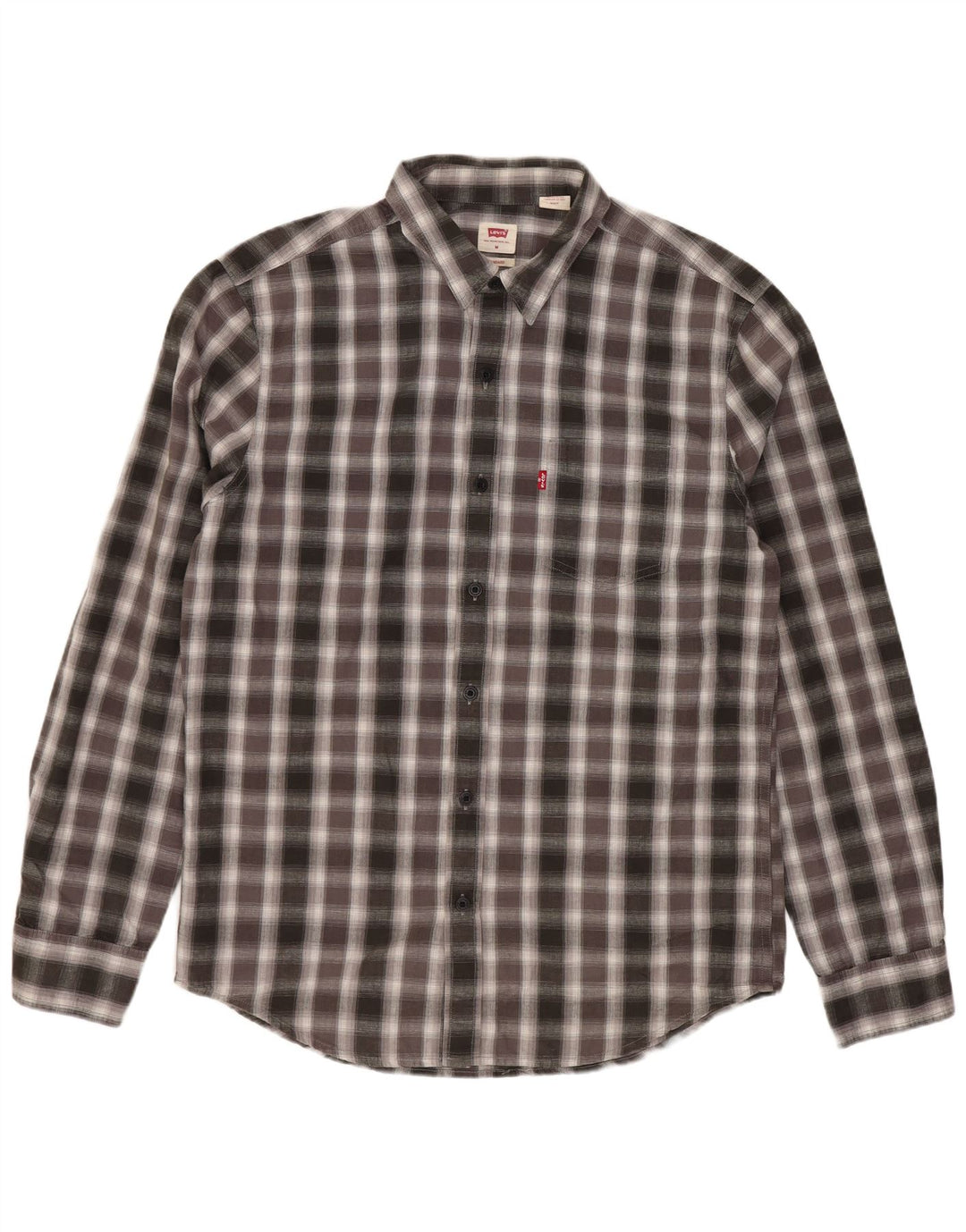 Ανδρικό πουκάμισο Levi's Standard Fit, μεσαίο γκρι βαμβακερό