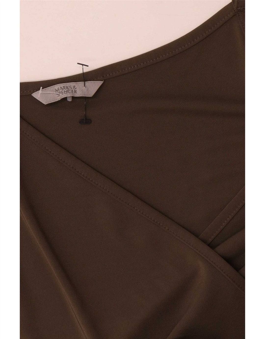 Marks & Spencer Γυναικείο Αμάνικο Φόρεμα A-Line UK 12 Medium Khaki