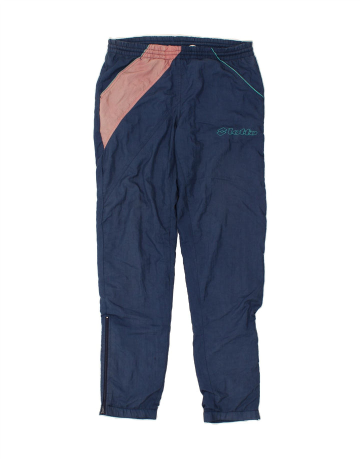 LOTTO Mens Tracksuit Trousers Small Navy Blue Colourblock Vintage Lotto and Second-Hand Lotto from Messina Hembry 