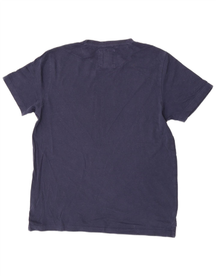 Ανδρικό T-Shirt Crew Clothing Top από μεσαίο μπλε ναυτικό βαμβακερό