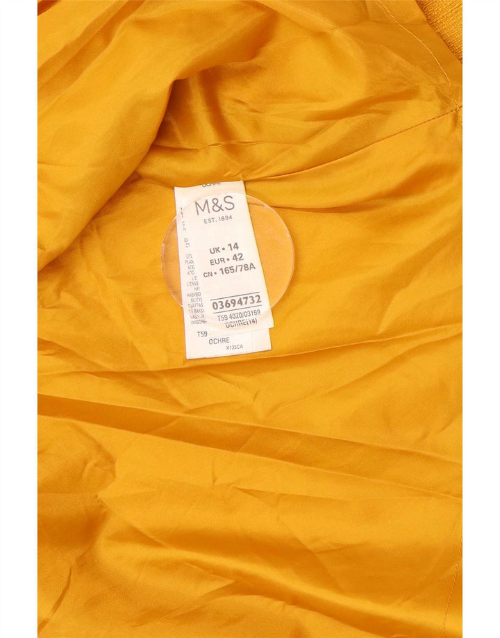 Marks & Spencer Γυναικεία Φούστα Cargo UK 14 Large W34 Yellow Polyester
