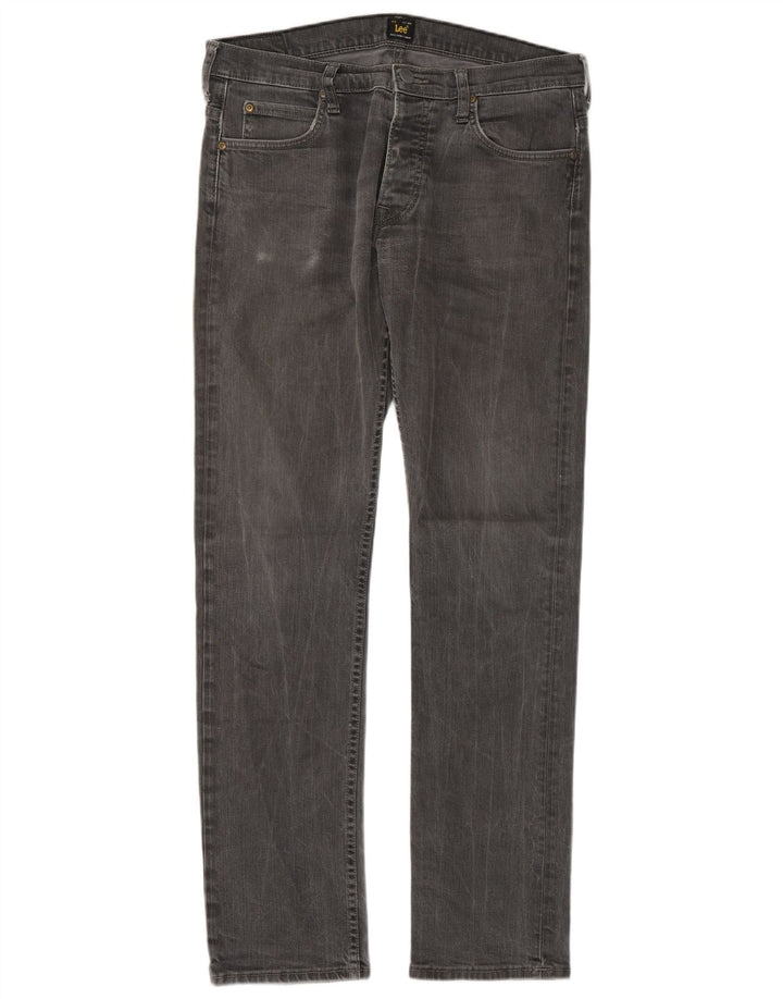 Lee Mens Powell Slim Jeans W33 L34 Γκρι βαμβακερό