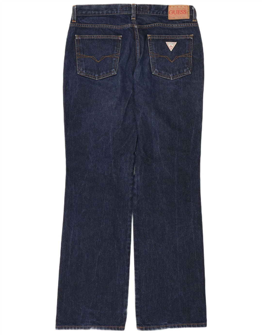 Ανδρικό τζιν Guess Straight W32 L32 Navy Blue Cotton
