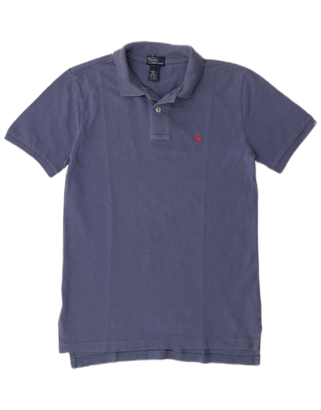 POLO RALPH LAUREN Αγόρια πουκάμισο πόλο 10-11 ετών Μεσαίο μπλε βαμβακερό