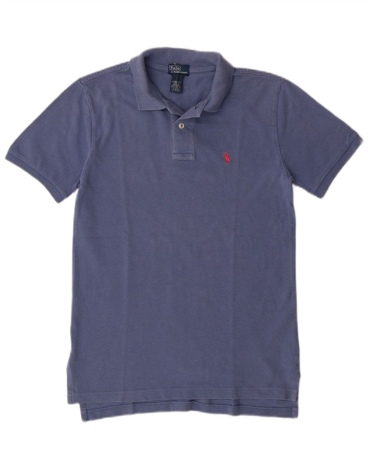 POLO RALPH LAUREN Αγόρια πουκάμισο πόλο 10-11 ετών Μεσαίο μπλε βαμβακερό