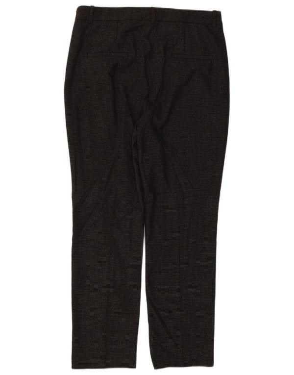 Zara γυναικείο ίσιο παντελόνι EU 44 XL W34 L28 Μαύρο Houndstooth