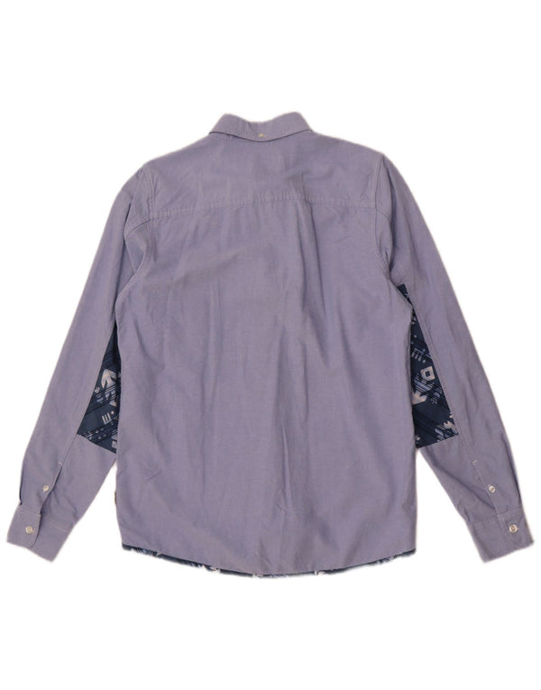 Ανδρικό πουκάμισο Carhartt Slim Small Blue Colourblock Βαμβακερό