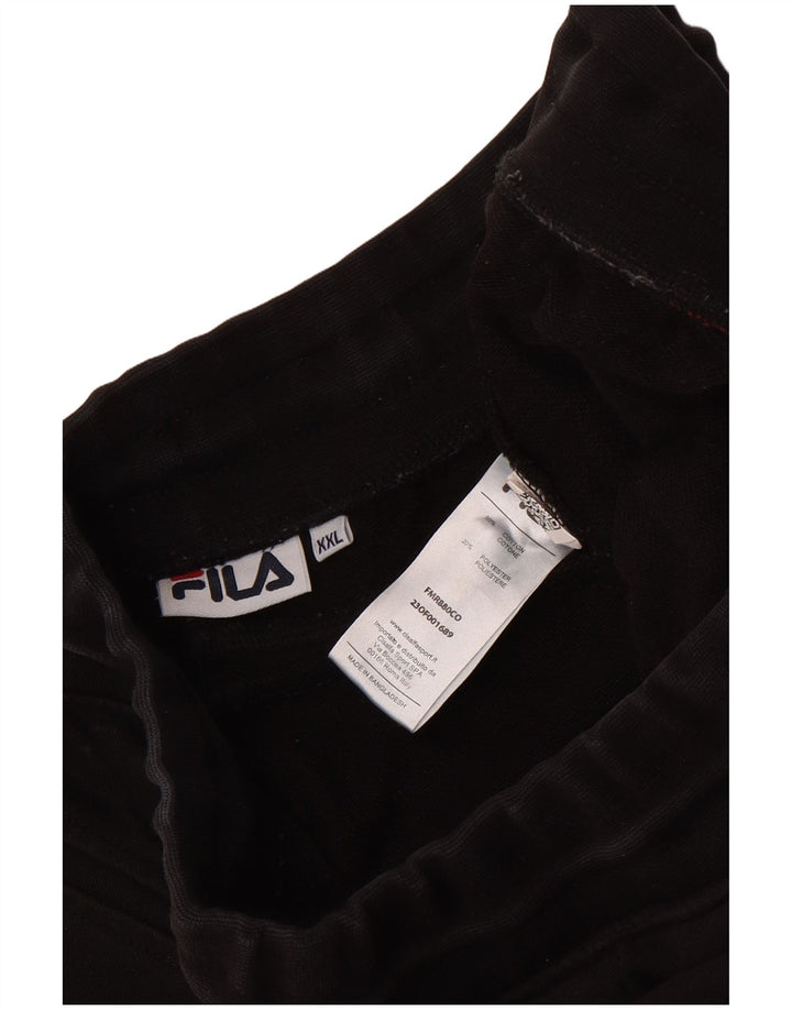 Ανδρική φόρμα Fila Παντελόνι 2XL Μαύρο Βαμβακερό
