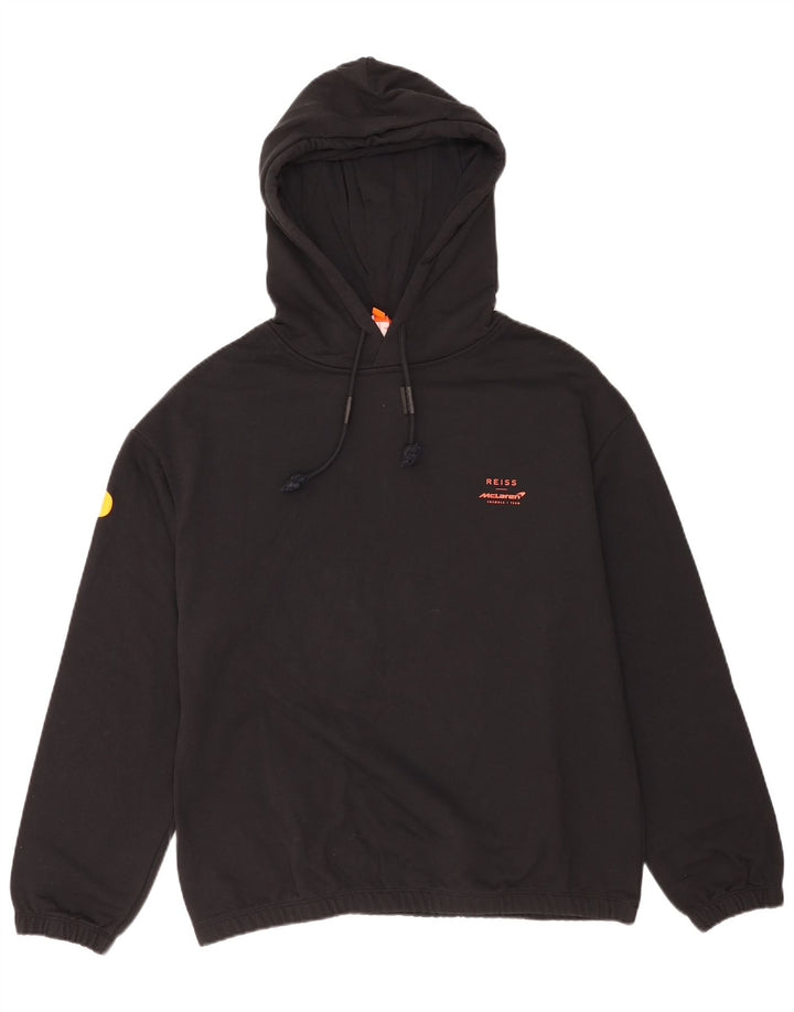 Ανδρικό Reiss Graphic Hoodie Jumper Μεσαίο μαύρο βαμβακερό