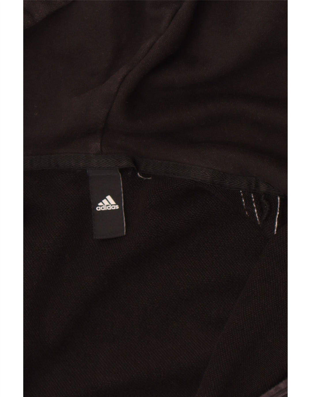 Ανδρικό πουλόβερ Adidas με φερμουάρ με κουκούλα σε μαύρο χρώμα