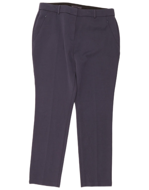 Marks & Spencer Γυναικείο Ψηλόμεσο Παντελόνι UK 16 Large W36 L28 Navy