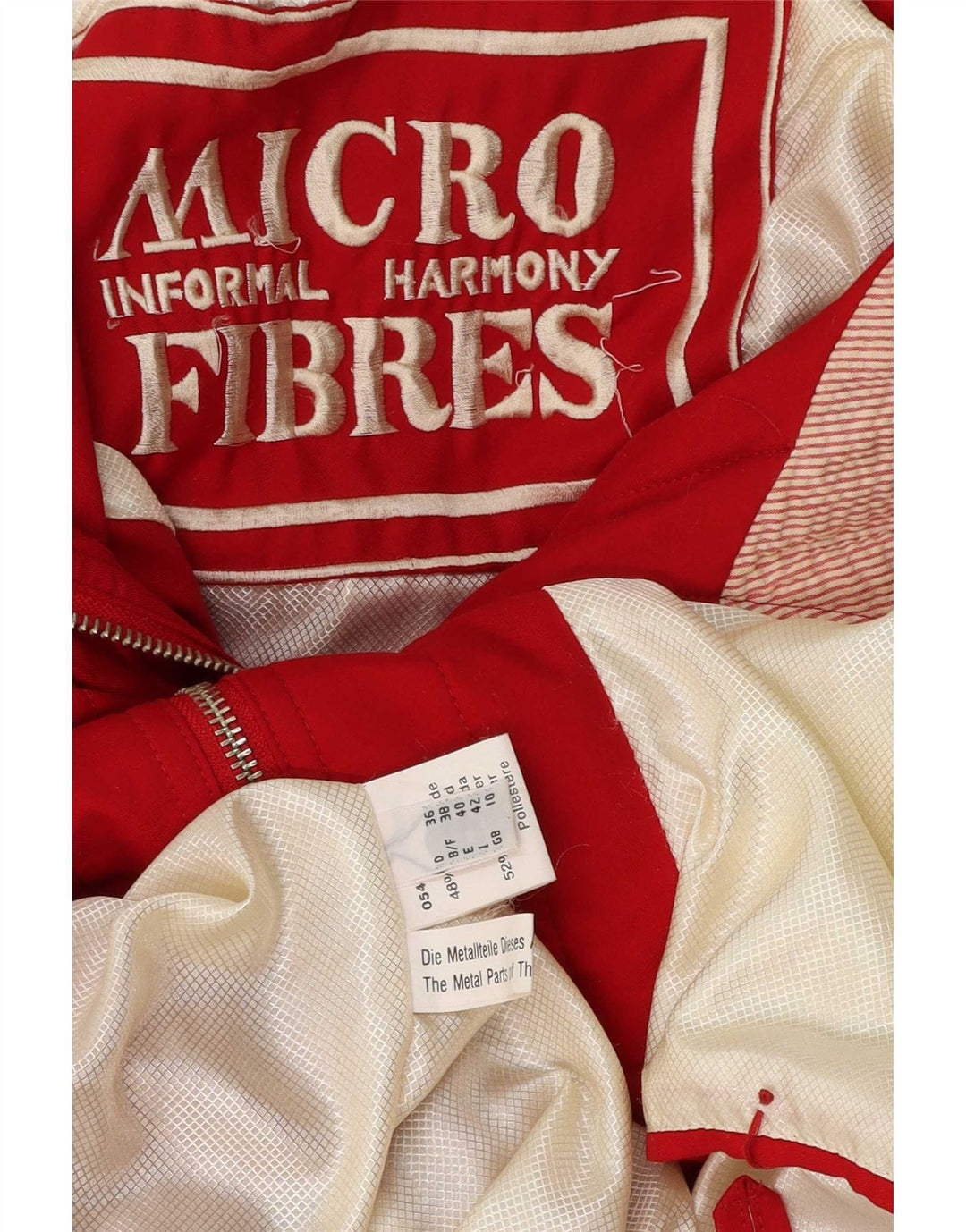 Vintage γυναικείο μπουφάν με κουκούλα Parka UK 10 Small Red Polyester