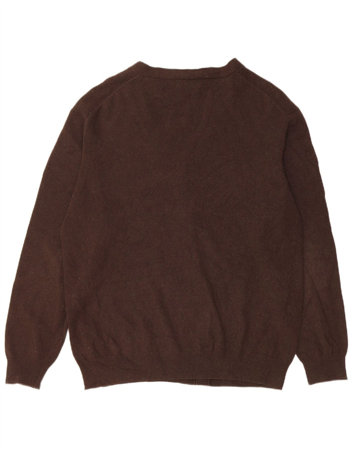 Ανδρικό πουλόβερ ζακέτα Kappa XL καφέ