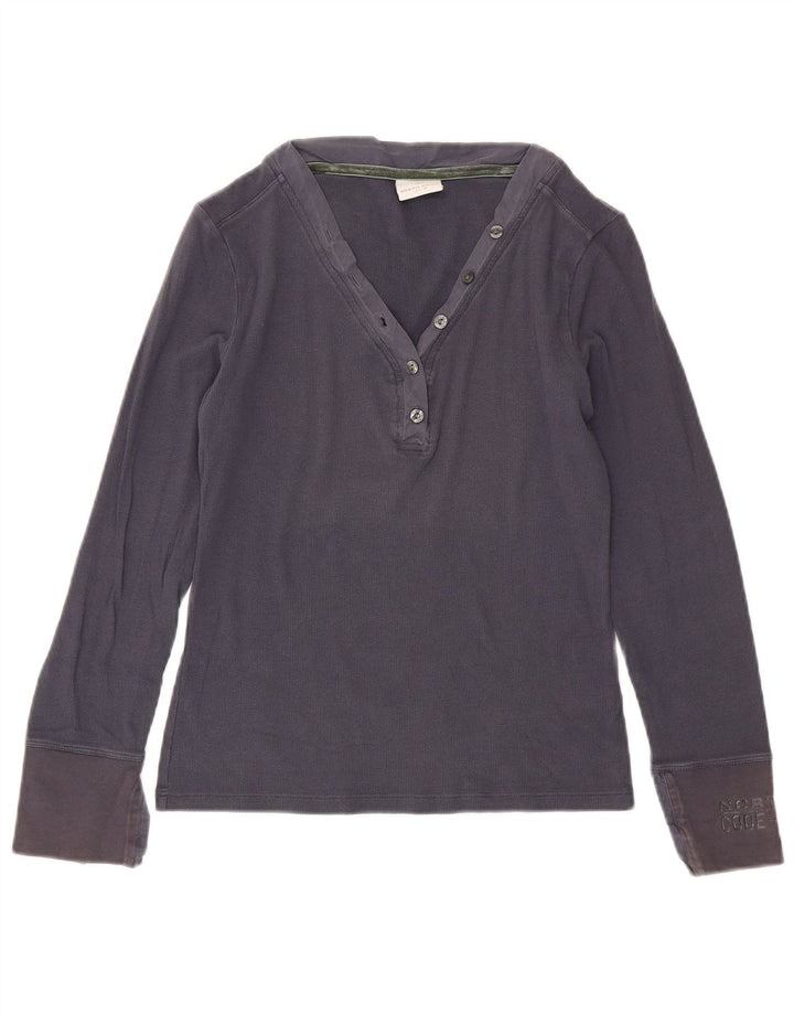 North Sails Γυναικείο τοπ μακρυμάνικο UK 12 Medium Navy Blue βαμβακερό