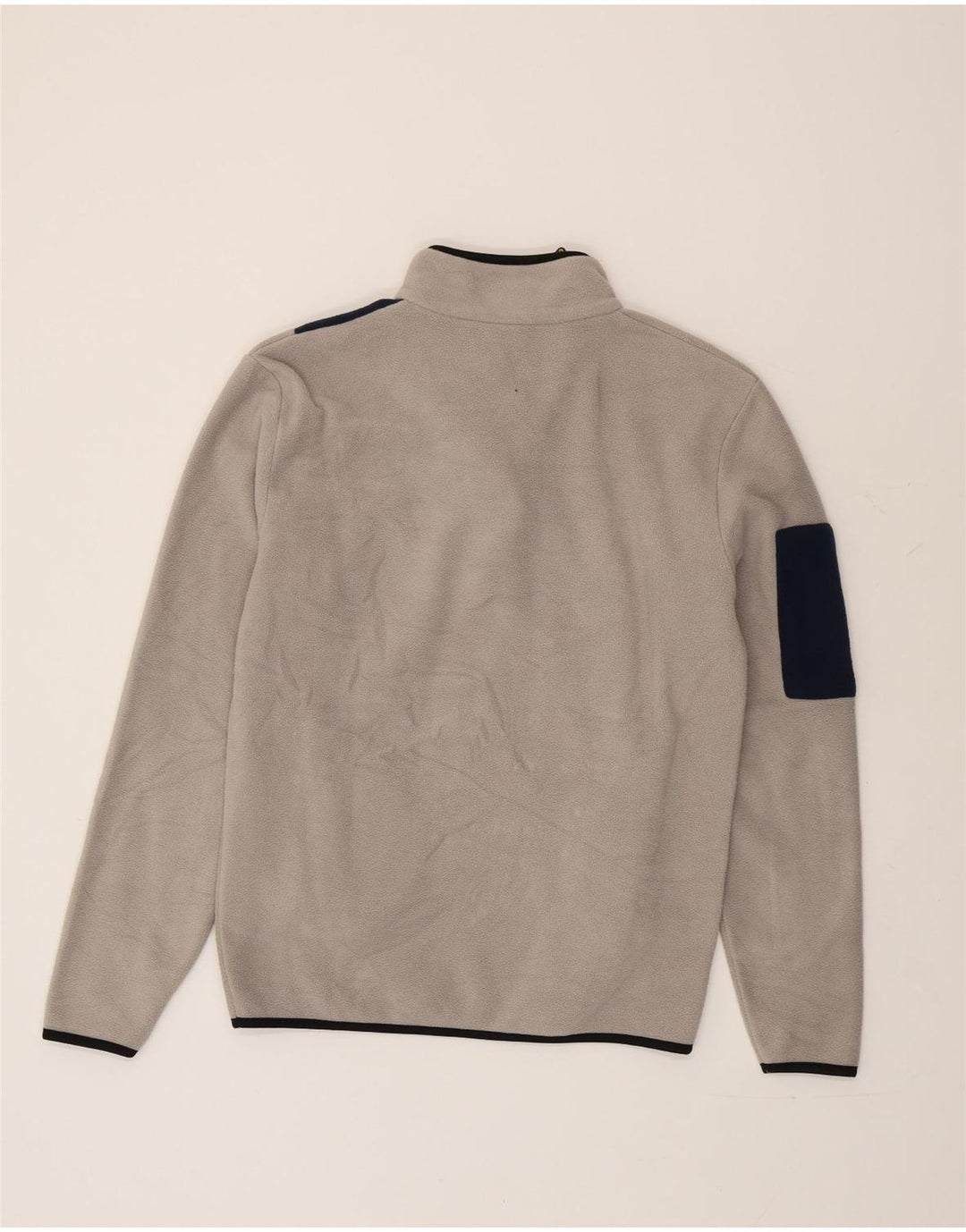 Lotto Ανδρικό φερμουάρ με λαιμόκοψη Fleece Jumper Μεγάλο γκρι χρώμα πολυεστέρας