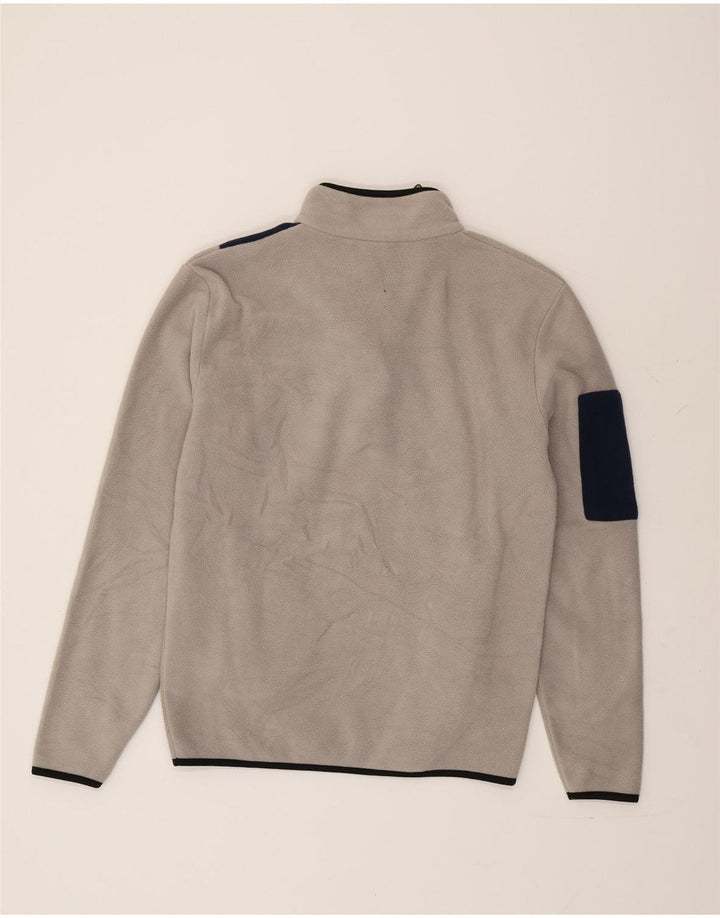 Lotto Ανδρικό φερμουάρ με λαιμόκοψη Fleece Jumper Μεγάλο γκρι χρώμα πολυεστέρας