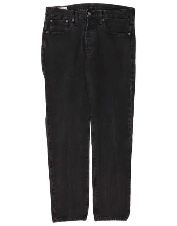 Levi's Mens 501 Straight Jeans W32 L29 Μαύρο βαμβακερό