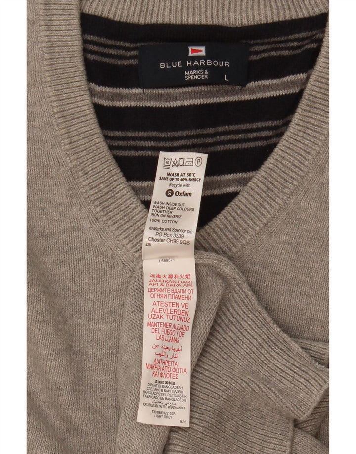 Marks & Spencer Ανδρικό Μπλε Γιλέκο Harbor Tank Top Μεγάλο γκρι βαμβακερό