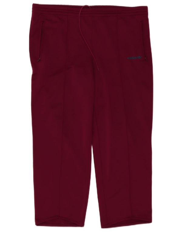 Adidas Γυναικεία φόρμα παντελόνι UK 20 2XL Βουργουνδίας