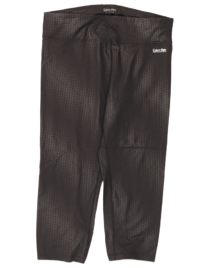 Calvin Klein Γυναικεία κολάν Capri Performance UK 14 Large Black Geometric