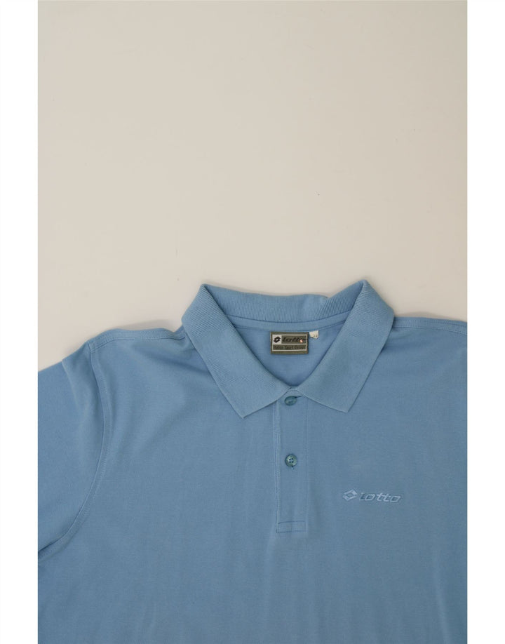LOTTO Mens Polo Shirt Large Blue Vintage Lotto and Second-Hand Lotto from Messina Hembry 
