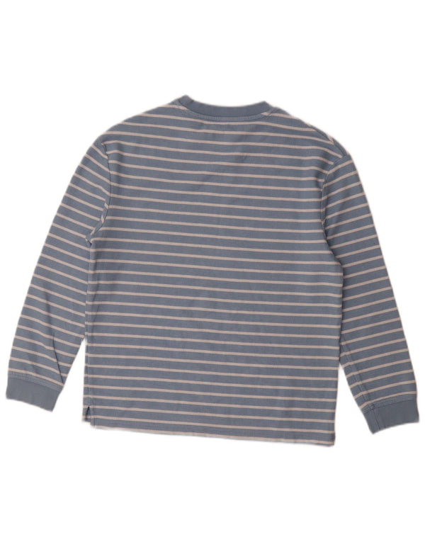 Marks & Spencer Boys Μπλούζα μακρυμάνικη 11-12 ετών Μπλε ριγέ βαμβακερό