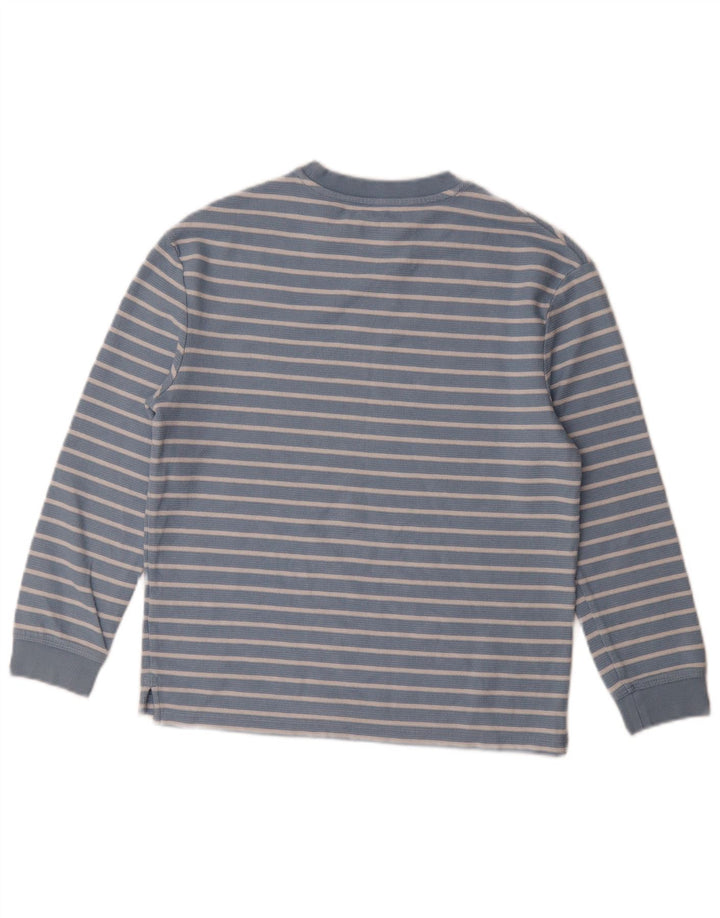 Marks & Spencer Boys Μπλούζα μακρυμάνικη 11-12 ετών Μπλε ριγέ βαμβακερό