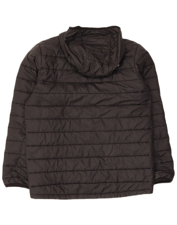 The North Face Boys Hooded Jacket 13-14 Years XL Black Polyester