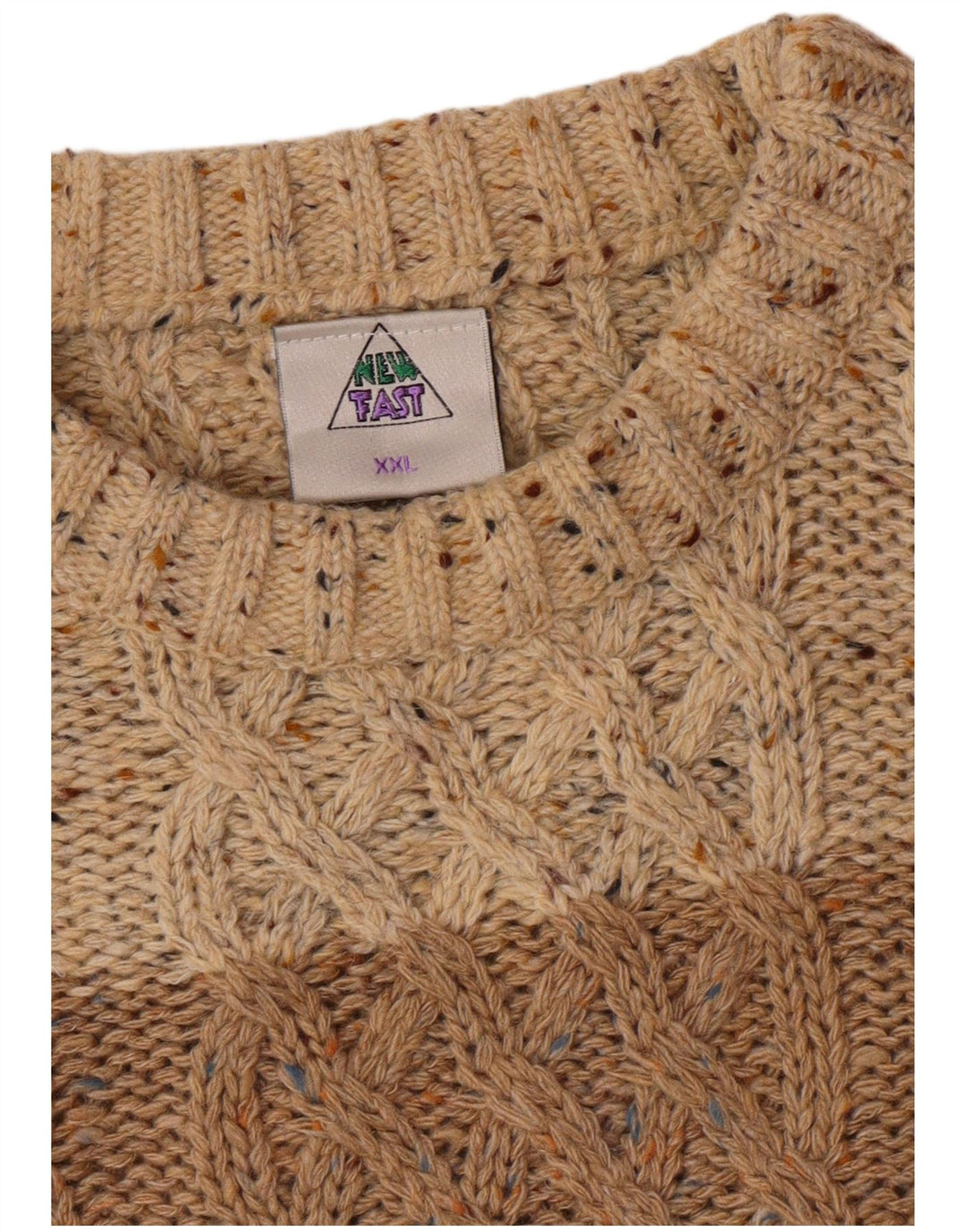 ΝΕΟ FAST Ανδρικό πουλόβερ με λαιμόκοψη 2XL πολύχρωμο Colourblock