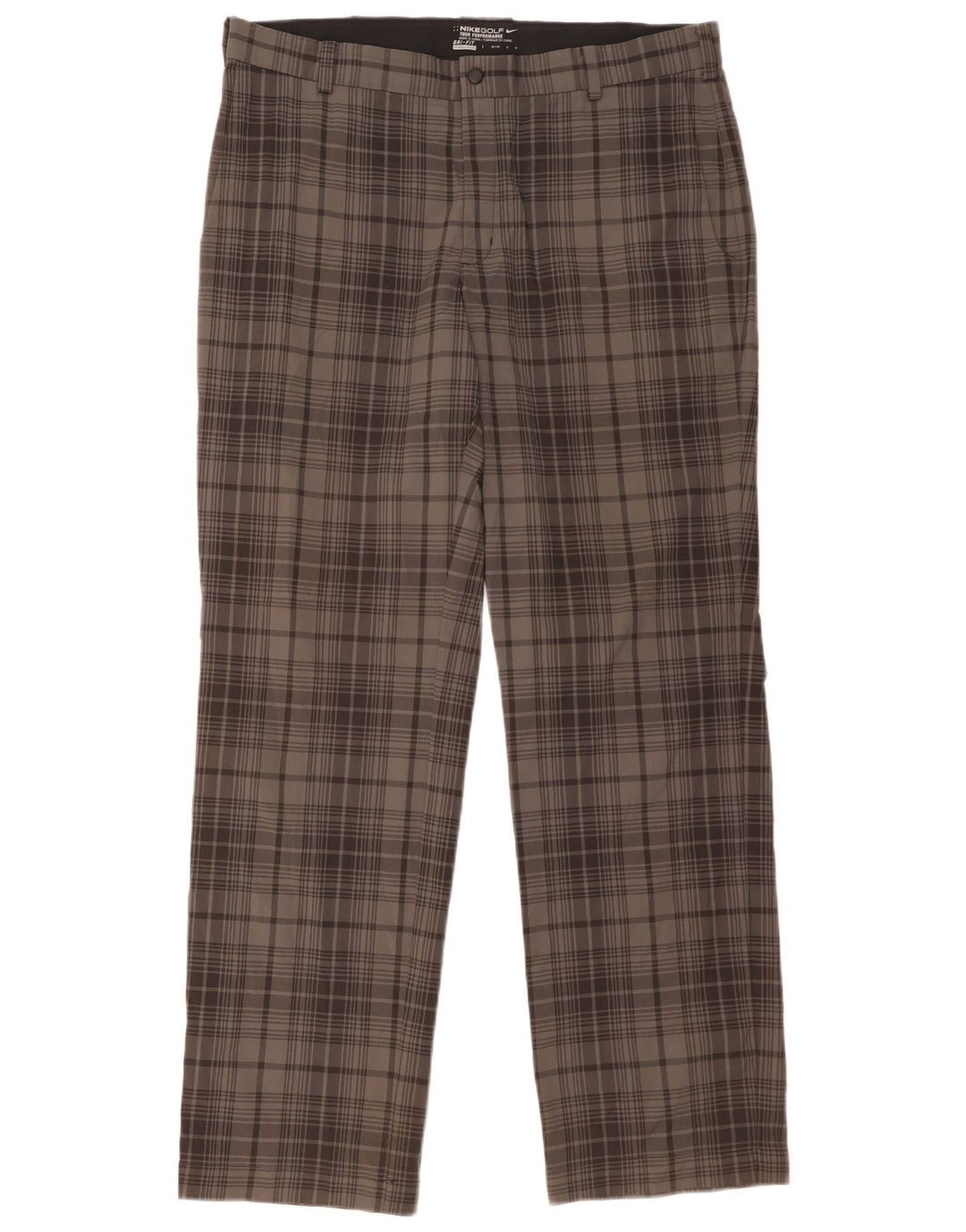 Ανδρικό NIKE Dri Fit ίσιο παντελόνι Chino W36 L32 Grey Check Polyester