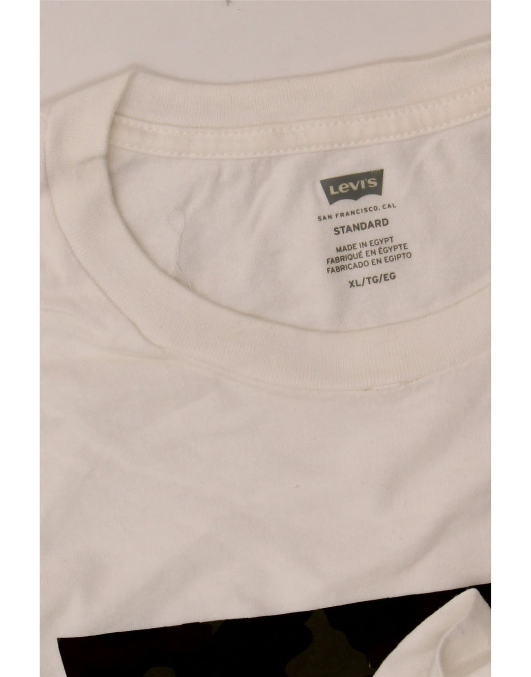 LEVI'S Mens Standard Graphic T-Shirt Top XL White