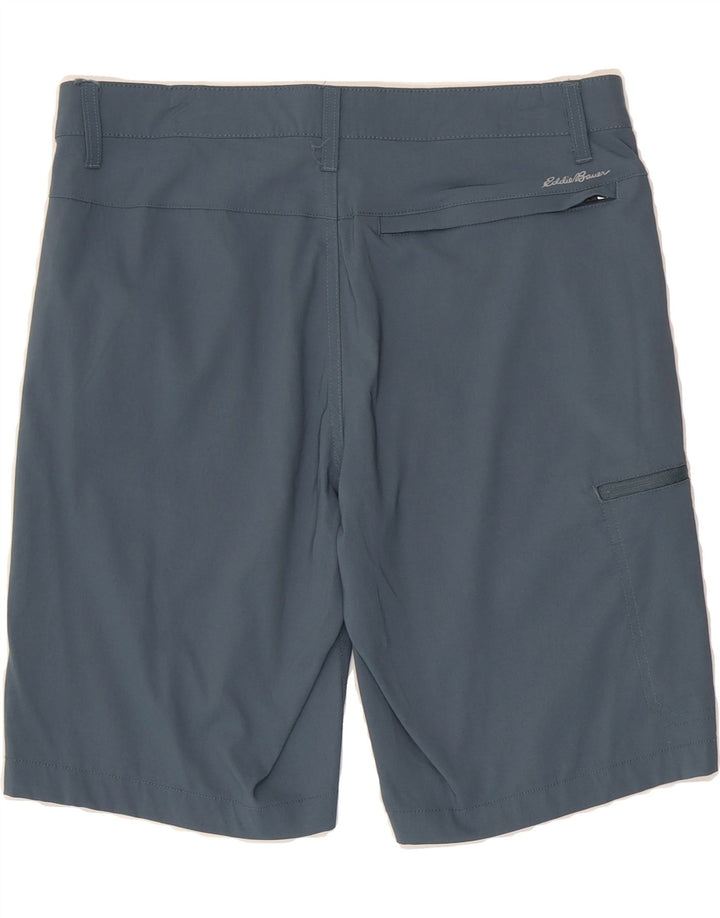EDDIE BAUER Mens Cargo Shorts W30 Medium Blue Nylon Vintage Eddie Bauer and Second-Hand Eddie Bauer from Messina Hembry 