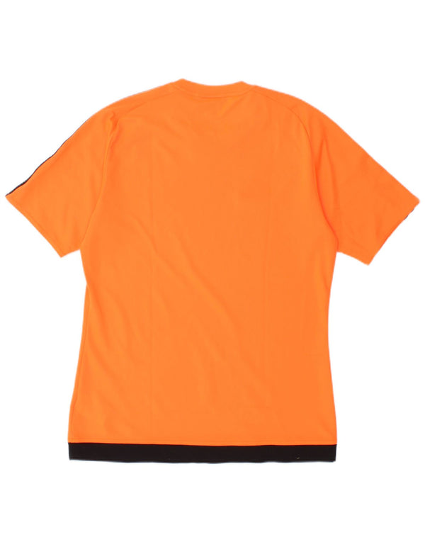Ανδρικό T-Shirt Adidas Climalite Top Small πορτοκαλί πολύχρωμο πολυεστέρας