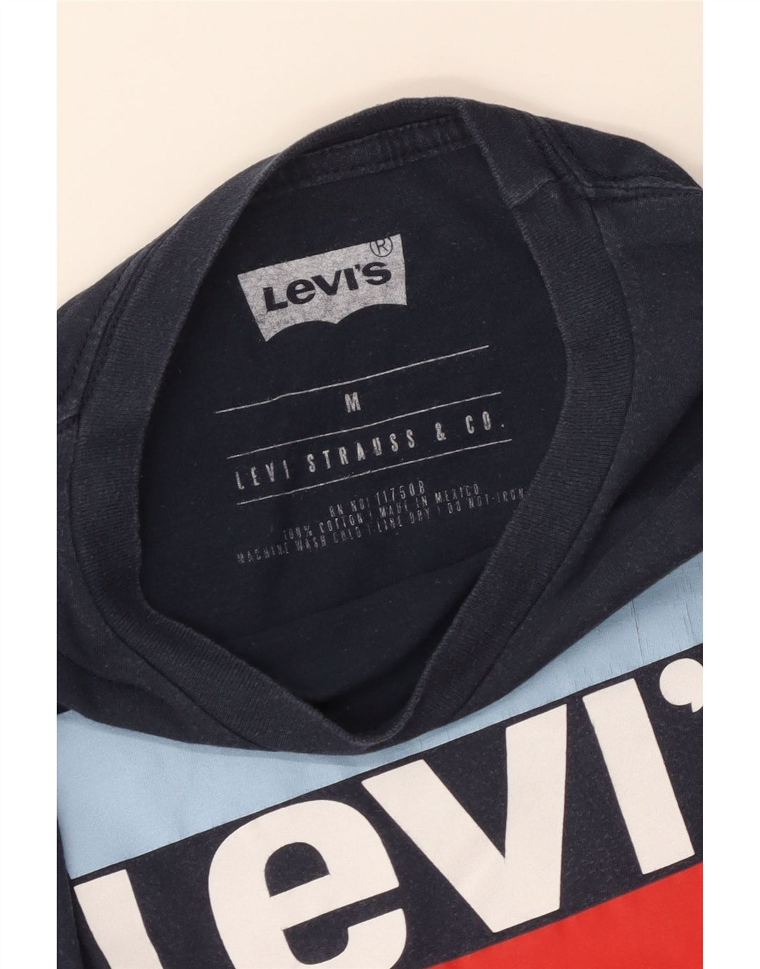 Ανδρικό γραφικό T-Shirt Levi's Top μεσαίο μπλε βαμβακερό