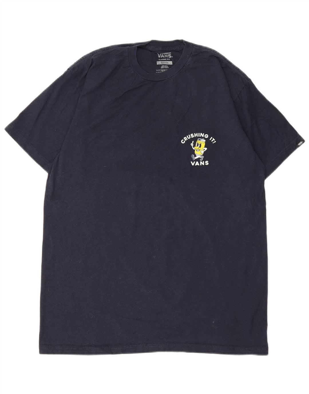 Ανδρικό γραφικό μπλουζάκι Vans Classic Fit Top μεσαίο μπλε ναυτικό βαμβακερό