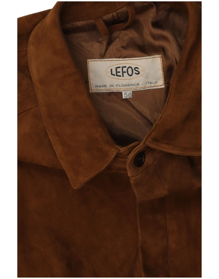 Ανδρικό Suede Jacket VINTAGE UK 38 Medium Beige