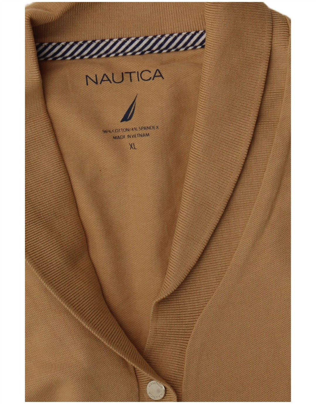 NAUTICA Γυναικείο Πόλο Μπλουζάκι UK 18 XL Μπεζ βαμβακερό