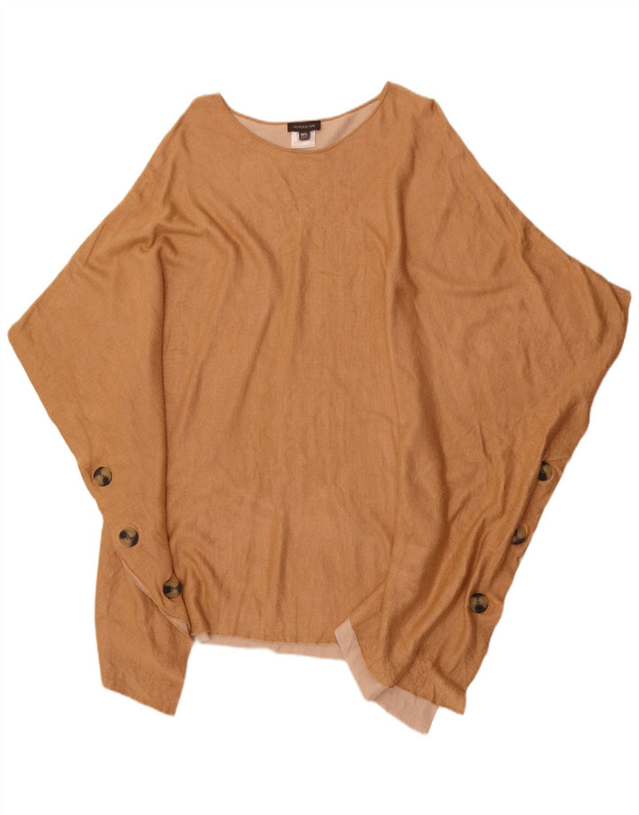 Αυτόγραφο Γυναικείο Poncho Jumper UK 14 Medium Beige βαμβακερό