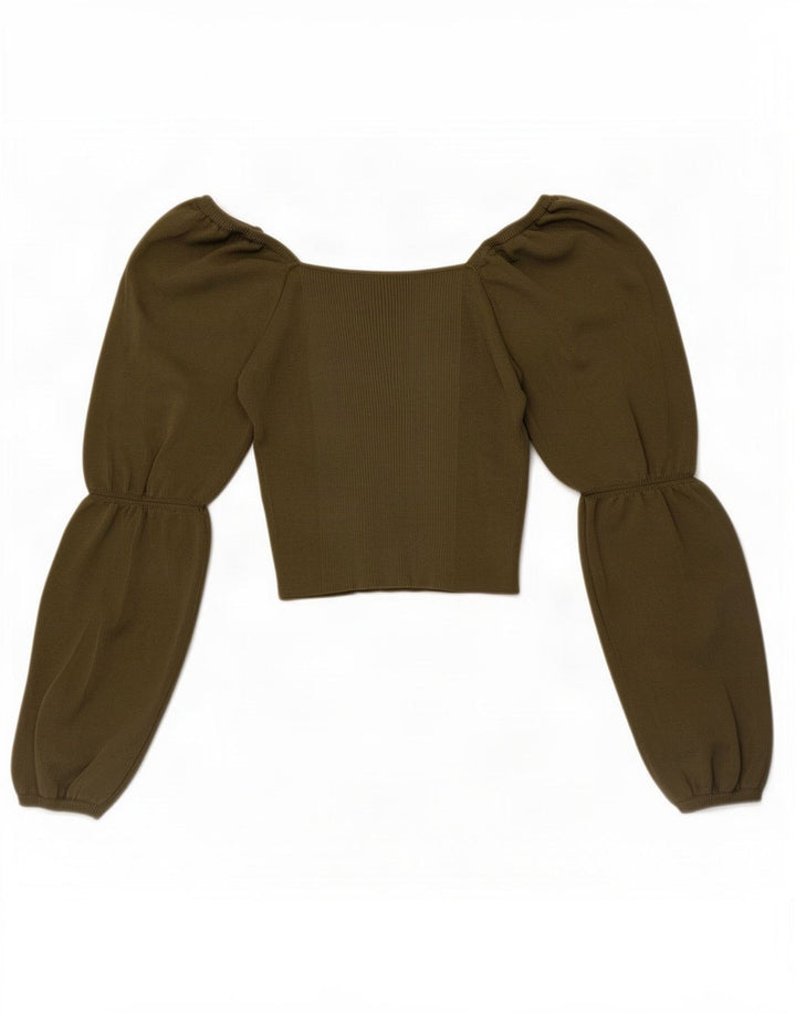 Zara Γυναικείο μακρυμάνικο τοπ UK 8 Small Green