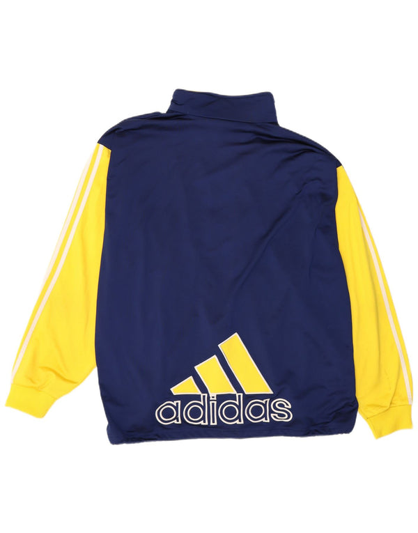 Ανδρική φόρμα γυμναστικής Adidas Top Jacket UK 48/50 XL Navy Blue Colorblock