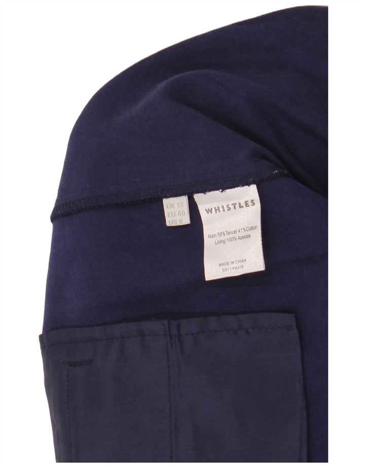 WHISTLES Γυναικείο Casual Παντελόνι UK 12 Medium W30 L28 Navy Blue
