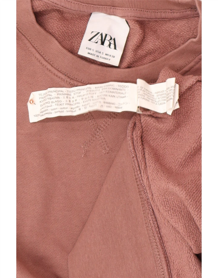 Ανδρικό φούτερ ZARA Jumper Μικρό Ροζ Βαμβακερό