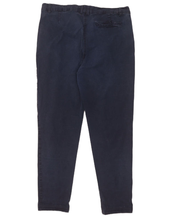 Laura Ashley Γυναικείο Slim παντελόνι Chino UK 14 Large W34 L28 Navy Blue