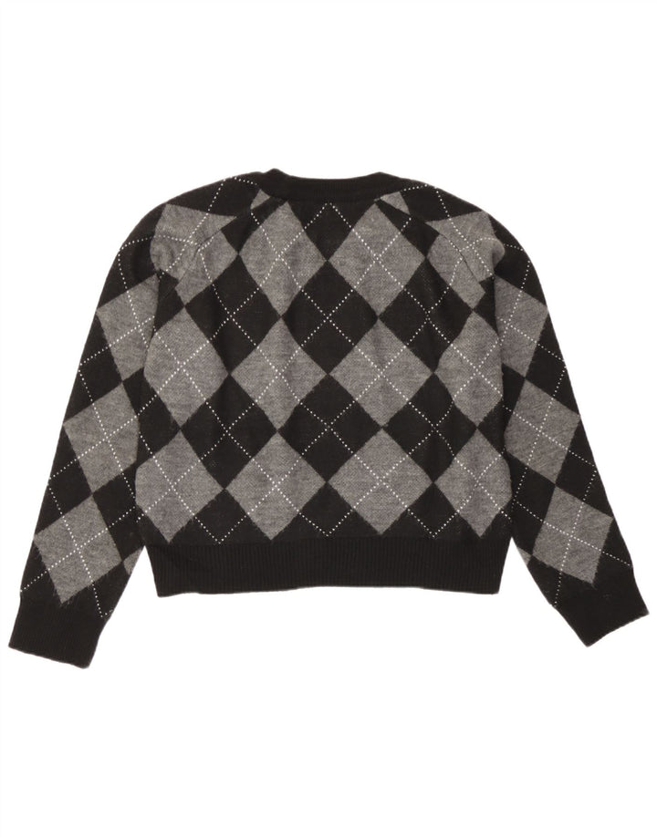 Massimo Dutti Γυναικείο πουλόβερ Crop Crew Neck Jumper UK 10 Small Black