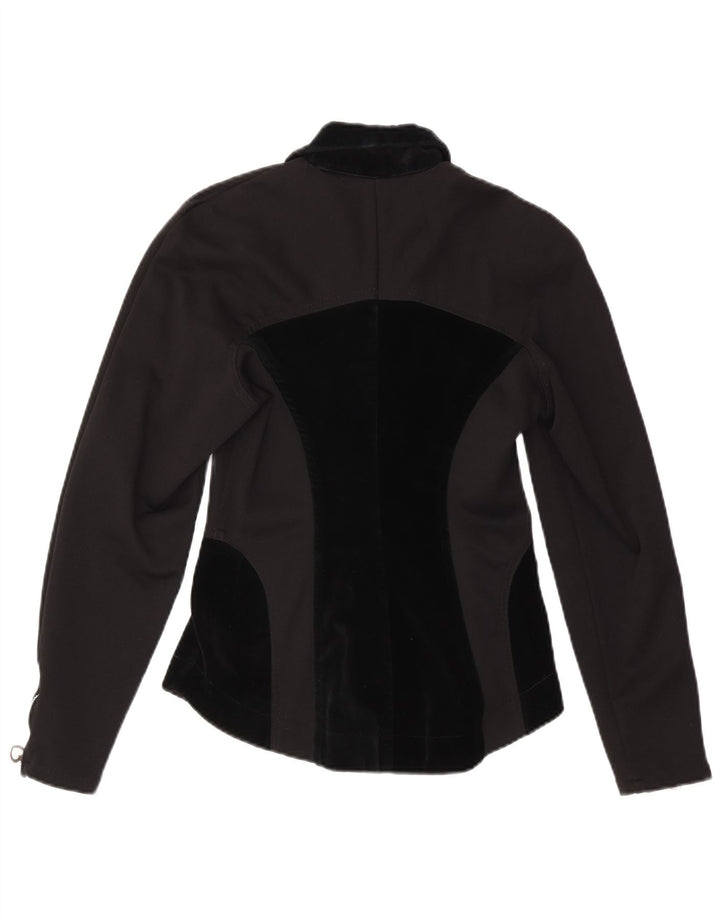 Maille Γυναικείο Μπλουζον Μπουφάν UK 8 Small Black Colourblock Nylon