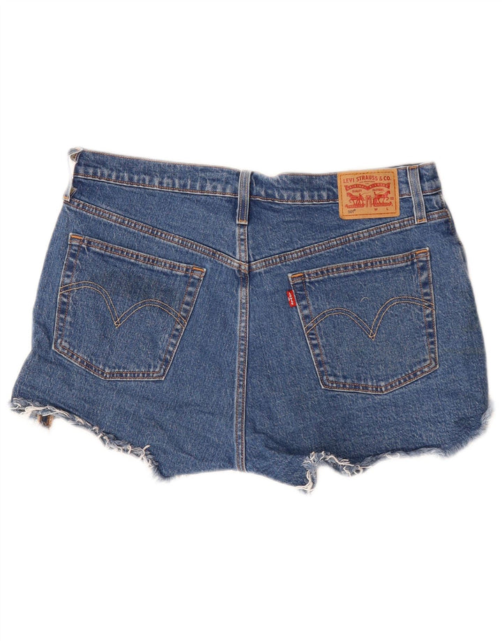 Γυναικείο τζιν σορτς Levi's 501 W32 μεγάλο μπλε βαμβακερό