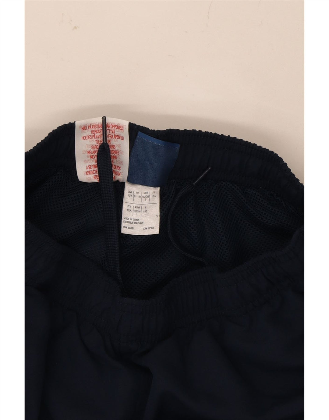 REEBOK Boys Tracksuit Trousers 11-12 Years  Navy Blue Polyester Vintage Reebok and Second-Hand Reebok from Messina Hembry 