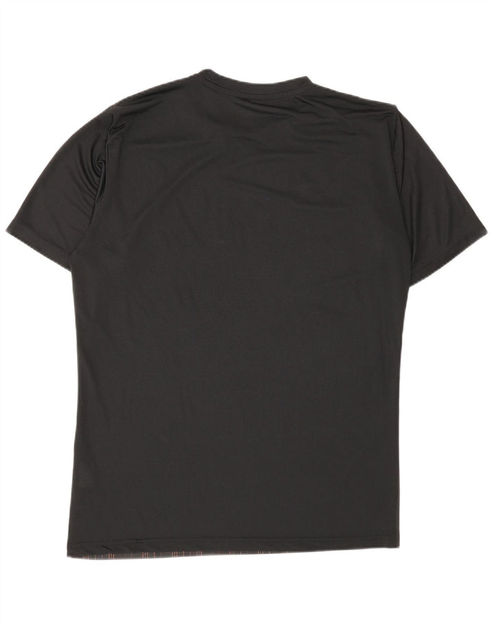 Ανδρικό T-Shirt Puma Τοπ μεσαίο μαύρο γεωμετρικό πολυεστέρα