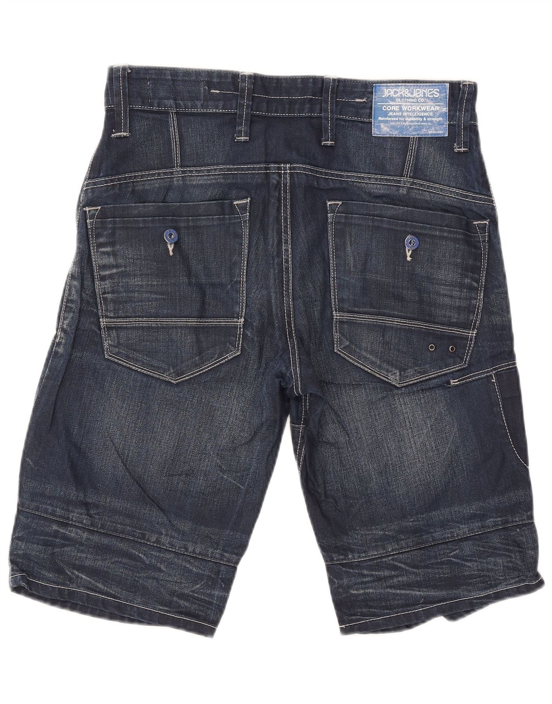 Ανδρικό τζιν σορτς Jack & Jones Cargo Medium W32 Navy Blue βαμβακερό