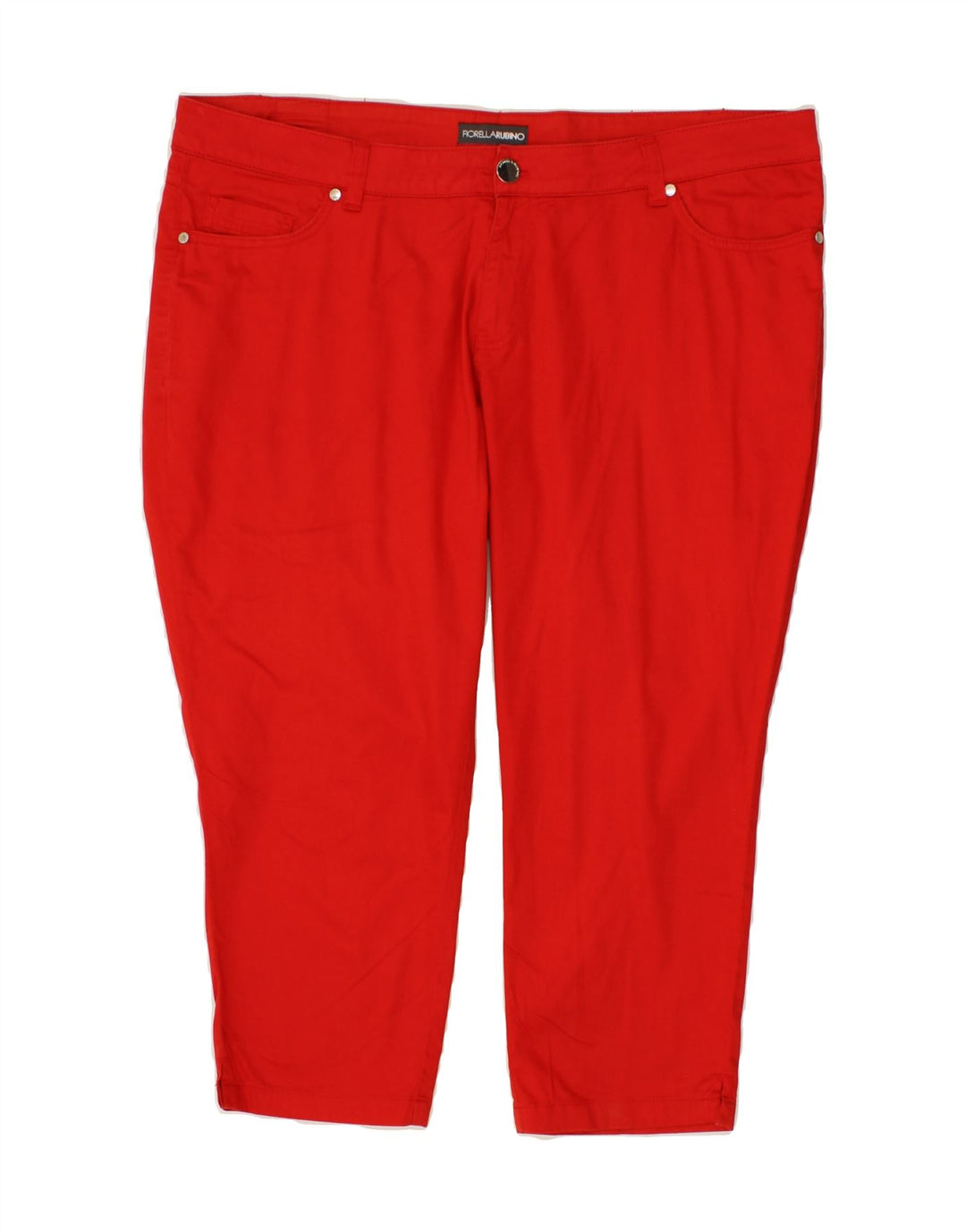 FIORELLA RUBINO Womens Capri Trousers W40 L22 Red Vintage Fiorella Rubino and Second-Hand Fiorella Rubino from Messina Hembry 